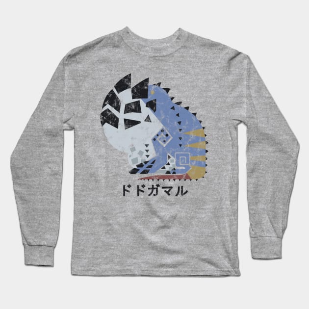 Monster Hunter World Dodogama Kanji Icon Long Sleeve T-Shirt by StebopDesigns